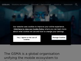 'gsma.com' screenshot