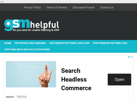 'gsmhelpful.com' screenshot