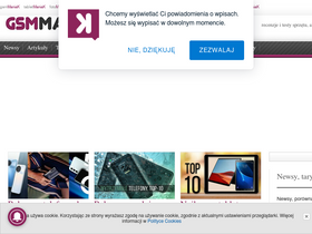 'gsmmaniak.pl' screenshot
