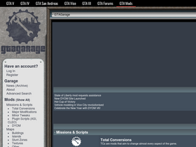 'gtagarage.com' screenshot