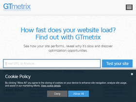 'gtmetrix.com' screenshot