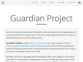 'guardianproject.info' screenshot