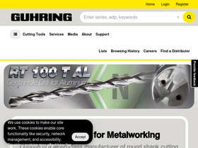 'guhring.com' screenshot