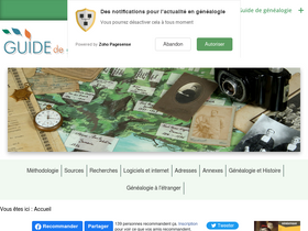 'guide-genealogie.com' screenshot