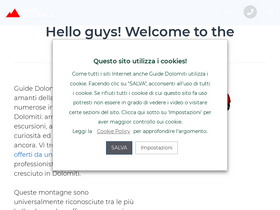'guidedolomiti.com' screenshot