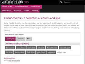 'guitar-chord.org' screenshot