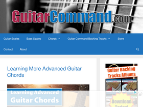 'guitarcommand.com' screenshot