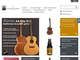'guitarfromspain.com' screenshot