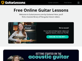 'guitarlessons.com' screenshot