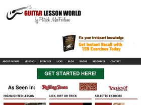 'guitarlessonworld.com' screenshot