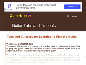'guitarnick.com' screenshot
