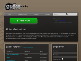 'guitarpatches.com' screenshot
