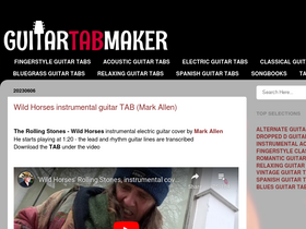 'guitartabmaker.com' screenshot