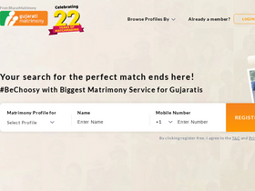 'gujaratimatrimony.com' screenshot