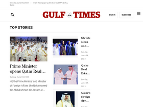 'gulf-times.com' screenshot