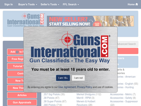 'gunsinternational.com' screenshot