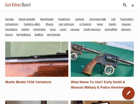 'gunvaluesboard.com' screenshot