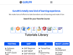 'guru99.com' screenshot