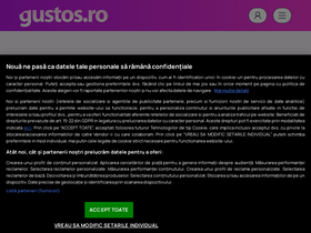 'gustos.ro' screenshot