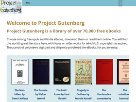 'gutenberg.org' screenshot