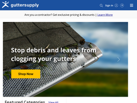 'guttersupply.com' screenshot