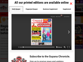 'guyanachronicle.com' screenshot