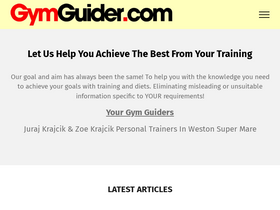 'gymguider.com' screenshot