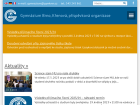 'gymkren.cz' screenshot