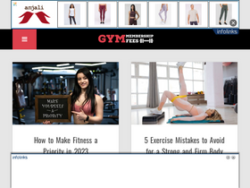 'gymmembershipfees.com' screenshot