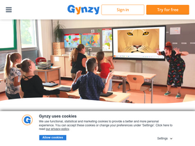 'gynzy.com' screenshot