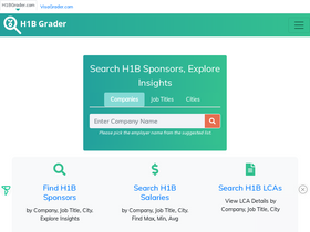 'h1bgrader.com' screenshot