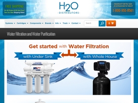 'h2odistributors.com' screenshot