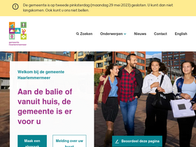 'haarlemmermeergemeente.nl' screenshot