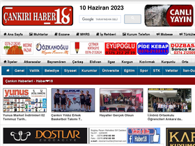 'haber18.com' screenshot