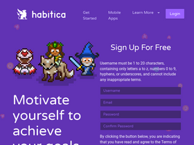 'habitica.com' screenshot