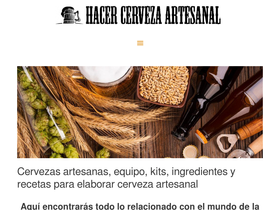 'hacercervezaartesanal.com' screenshot
