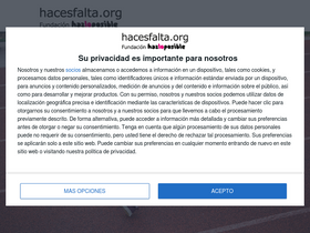 'hacesfalta.org' screenshot