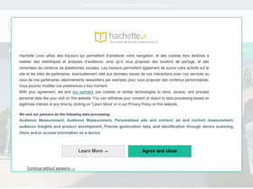 'hachette.fr' screenshot