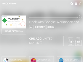 'hackathon.com' screenshot