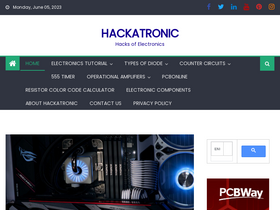 'hackatronic.com' screenshot