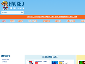 'hackedonlinegames.com' screenshot