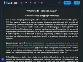 'hacklido.com' screenshot