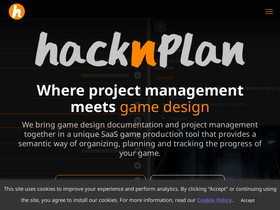'hacknplan.com' screenshot