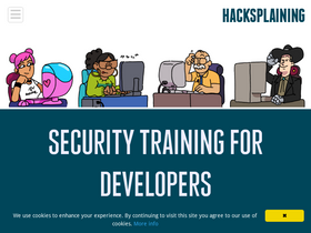 'hacksplaining.com' screenshot