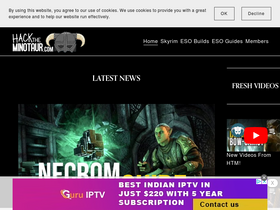 'hacktheminotaur.com' screenshot
