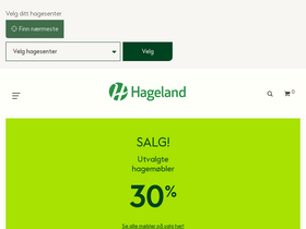 'hageland.no' screenshot