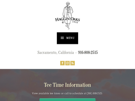 'hagginoaks.com' screenshot
