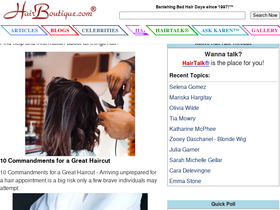 'hairboutique.com' screenshot