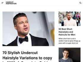 'haircutinspiration.com' screenshot