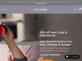 'hairmax.com' screenshot